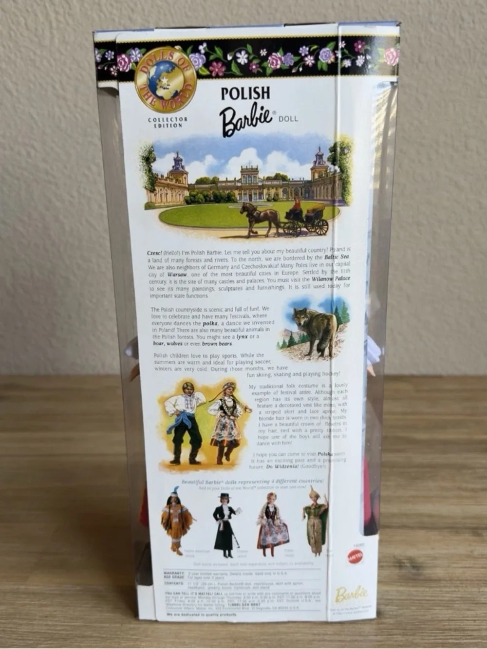 Barbie Dolls of the World Collector Edition Polish 1997 Mattel New, NRFB 18560